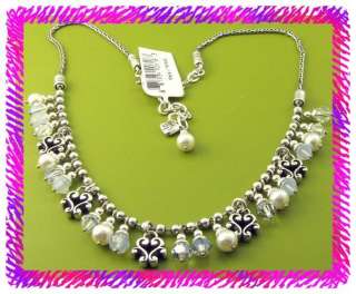 BRIGHTON WHITE Pearl CANNES NECKLACE EARRINGS Set  