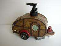 Woody Teardrop Trailer Travel Camper Soap Dispenser Pump Top 