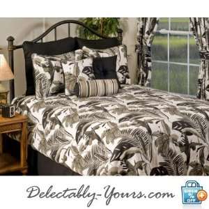   Trinidad Black & White Bedding 4 Pc King Comforter Set