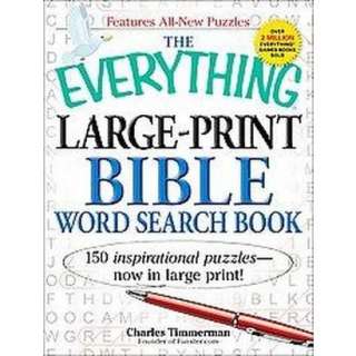 The Everything Large Print Bible Word Search Book (Large Print 