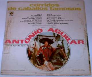 ANTONIO AGUILAR   CORRIDOS DE CABALLOS FAMOSOS   LP  