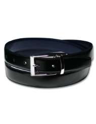 Genuine Top Grain Italian Leather Belt. Reversable Black or Navy Blue 