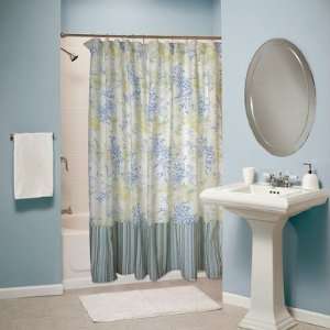  Coral Blue Shower Curtain