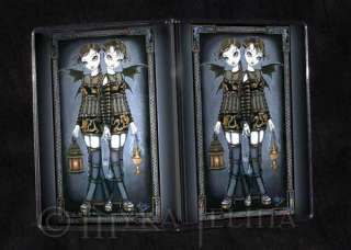 Gothic Dragon Fairies Art ID Business Card Holder Twins  