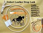 Carriage Driving Leather Whip Drop Lash For Single Horse Pony Cob 