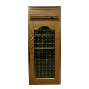   Maple Reserve 160 Bottle Wine Cabinet with Glass W Furniture & Decor