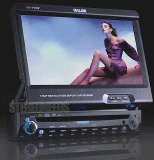   700w in dash dvd  cd am fm player with motorized 7 tft lcd monitor