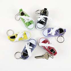 12 Tennis Shoe Key Chains Party Gifts  