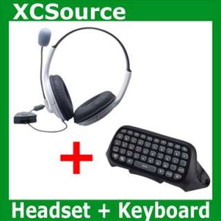 Chat Pad and Headset Live Messenger Kit Keyboard Controller for XBox 