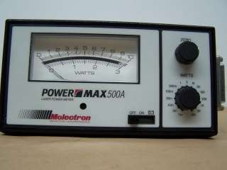 COHERENT MOLECTRON POWERMAX 500A LASER POWER METER W/ COHERENT 