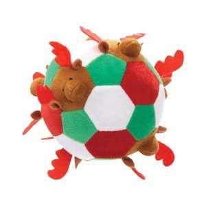   Plush Reindeer Soccer Giggling Ball Dog Toy Reindeer