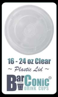 BarConic® Lids   Fits 16 and 24 ounce Clear Plastic Cups Only