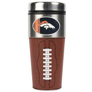   Cup Denver Broncos Football Coffee Mug leather panel Stainless Steel