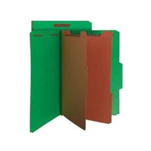 Pendaflex Classification Folders, Green, 2 Dividers, 6 Sections, Sold 