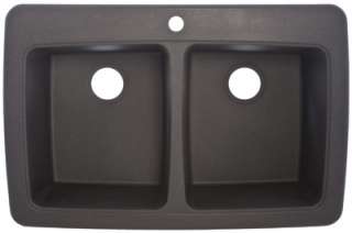   Inch Graphite Double Bowl Granite Composite Kitchen Sink  