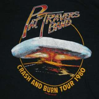   TRAVERS BAND VINTAGE TOUR T SHIRT XL CONCERT CRASH AND BURN 80S rush