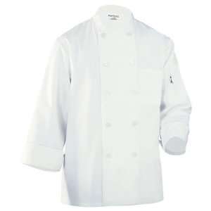  Chef Works Basic White Chef Coats, Small: Kitchen & Dining