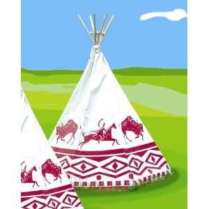  Childrens Playhouse Tee Pee, Indian Play Tent with 