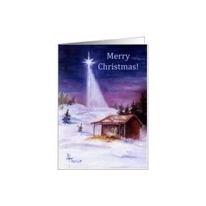  Christmas Carol Card Away in a Manger Card: Health 