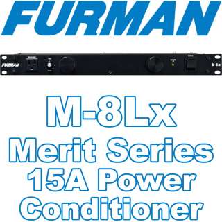 Furman M 8LX Rack Mount Power Conditioner w Lights M8Lx M 8L 8Lx 
