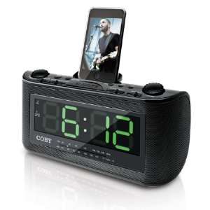  Alarm/Clock Radio w/iPod Dock: MP3 Players & Accessories