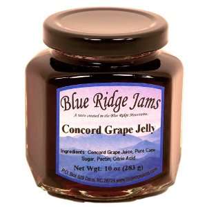 Blue Ridge Jams Concord Grape Jelly, Set of 3 (10 oz Jars)  