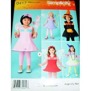 Simplicity 0417 Child Fantasy Costume Pattern Witch, American Indian 