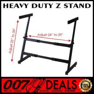 TOV Collapsible Z Stand DJ Mixer Coffin Keyboard Stand  