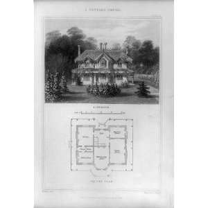  Cottage Ornée,dwellings,plans,architectural drawings,R 