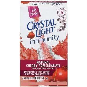 Crystal Light on the Go Immunity Natural Cherry Pomegranate 14 Packets