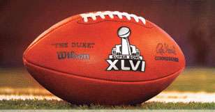   Bowl XLVI 46 Indianapolis 2012 Wilson Duke Official Game Ball  