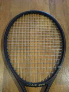 Black Max Dunlop Midsize Tennis Racquet 4 15/8 Graphite  