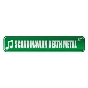   SCANDINAVIAN DEATH METAL ST  STREET SIGN MUSIC