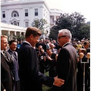  President Kennedy And Senator Barry Goldwater by National 