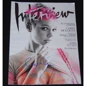 Carey Mulligan Sexy   Hand Signed Autographed Fashion Magazine 04/10