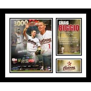 Craig Biggio Houston Astros MLB Framed Photograph 3000th Career Hit 