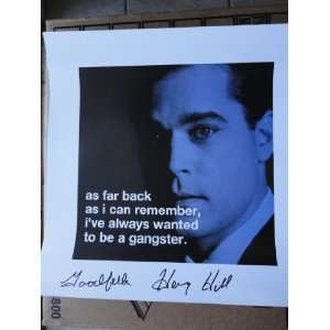 Henry Hill Goodfellas Signed Mini Poster with / COA
