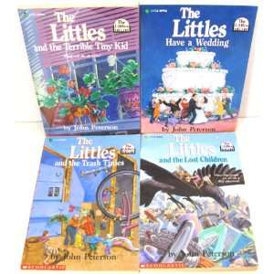 Set of 4 The Littles by John Peterson Chapter Books ~ (Terrible Tiny 