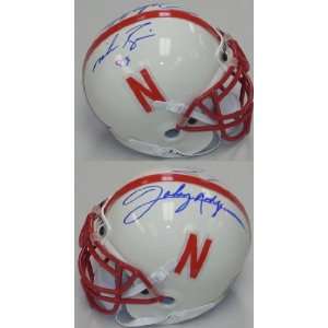  Mike Rozier Johnny Rodgers Nebraska Authentic Mini Helmet 