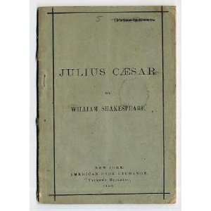 Julius Caesar by William Shakespeare 1880 American Book Exchange