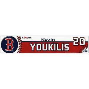 Kevin Youkilis #20 2008 Red Sox Game Used Locker Room Nameplate 