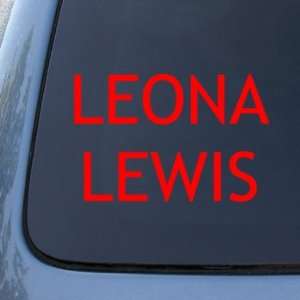 LEONA LEWIS   Vinyl Car Decal Sticker #1857  Vinyl Color Red