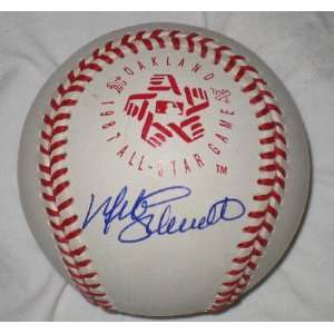 Mike Schmidt Signed Baseball   1987 All Star:  Sports 