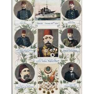 Sultan Mehmed V Reshad of Turkey with Advisors/Patriots Photographic 