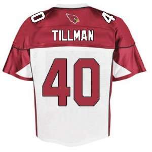  Arizona Cardinals 40# Tillman White Jerseys Authentic 