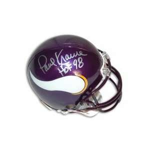 Paul Krause Autographed Mini Helmet   with HOF 98 Inscription 