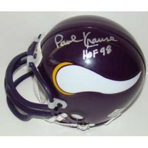 Paul Krause Signed Mini Helmet   HOF 98 JSA   Autographed NFL Mini 