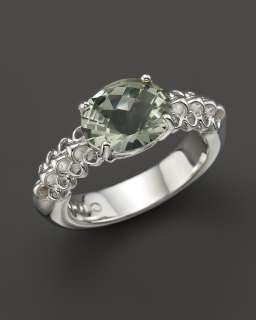 Di MODOLO Sterling Silver And Green Amethyst Eternity Ring   Rings 