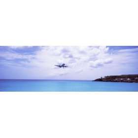  Airplane Flying over Sea, Princess Juliana International 