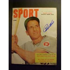 Ralph Kiner Pittsburgh Pirates Autographed June 1952 Sport Magazine
